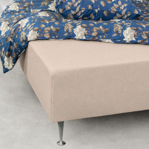 Nordstrand Home Stretchlaken 70x160 cm - Sandfarget - 100% bomull jersey laken - Formsydd laken til juniormadrass