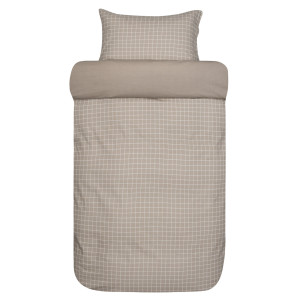 Sengetøy av flanell - 100% mykt bomullsflanell sengesett - Høie of Scandinavia - Storm beige