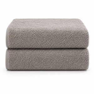 Nordisk tekstil Bomullshanddukar - 100% bomull - 50x100 cm - 2-pack - Ljusgrå