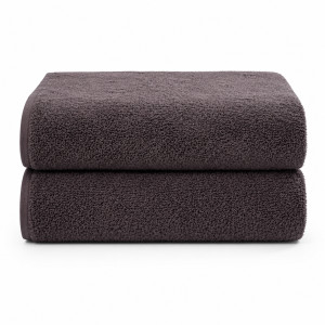 Nordisk tekstil Bomullshanddukar - 100% bomull - 50x100 cm - 2-pack - Mörkgrå