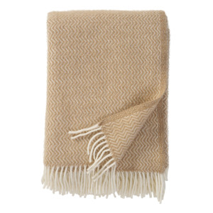 Klippan Ullpläd - 130x200 cm - 100% lammull - Sorbet Sandy Beach