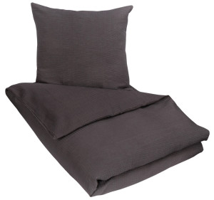 By Borg Junior sängkläder 100x140 cm - Kreppsängkläder - 100% bomullskrepp - Enfärgad grå