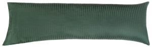 Borg Living Kuddfodral 50x150 cm - 100% bomullssatin - Multikudde - Klassiska gröna ränder