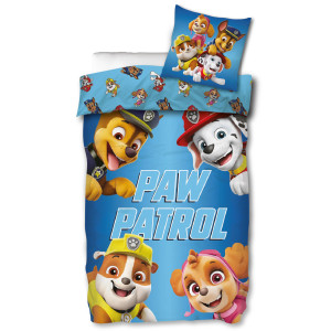 Licens Paw Patrol 150x210 cm - Sängkläder - Vuf Vuf - Vändbar design - 100% bomull