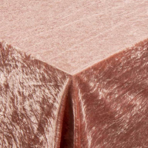 Borg Living Velourduk - Rosa bordduk - Nervös velour -