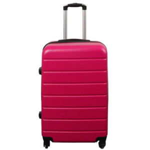 Borg Living Resväska - Hardcase resväska - Storlek Medium - Rosa - Praktisk resväska