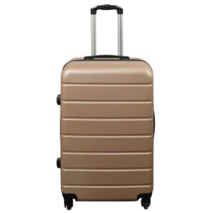 Borg Living Resväska - Hardcase resväska - Storlek Medium - Guld - Praktisk resväska