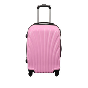 Borg Living Kabinväska - Hardcase lättvikt resväska med 4 hjul - Rosa mussla