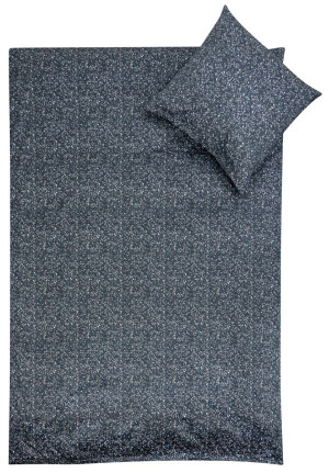 By Night Påslakanset med marmor-design - 100% bomullssatin - Babysängkläder 70x100 cm - Mörkblå