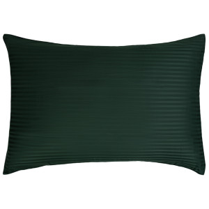 Borg Living Puddfodral 70x100 cm - 100% bomullssatin - Gavelkudde - Klassiska gröna ränder