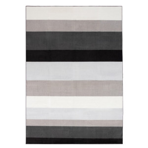 Nordstrand Home Matta - 140x200 cm - Randig matta med halkfri baksida - Lös matta från  Rosa