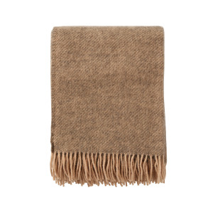 Klippan Ullpläd - 130x200 cm - Gotlandsull/lammull - Gotland Beige