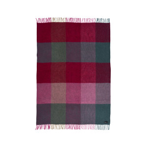 Klippan Ullpläd - 130x200 cm - Gotlandsull/lammull - Gotland Check Pink