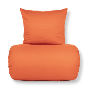 Nordstrand Home Bambu sängkläder 140x200 cm - 100% bambu - Orange satinvävd