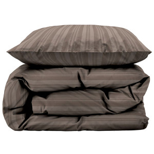 Södahl Dubbelt påslakanset 200x220 cm - 100% damastvävd bomullssatin -  Noble - Brun