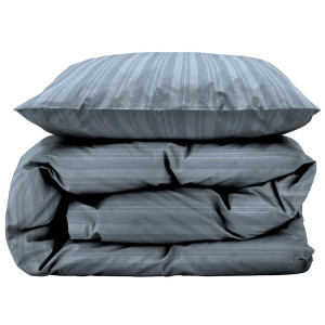 Södahl Påslakanset 140x200 cm - 100% damastvävd bomullssatin -  Noble - Blå