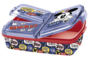 Licens Mickey Mouse matlåda - barnmatlåda med 3 fack