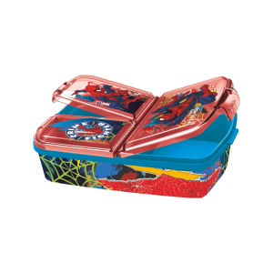 HOME-TEX Spiderman matlåda - Barnmatlåda med 3 fack