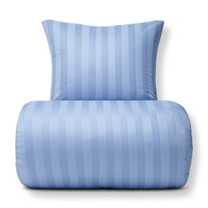 Nordstrand Home Bambu-sängkläder - 100% bambu - Blå jacquardvävda ränder