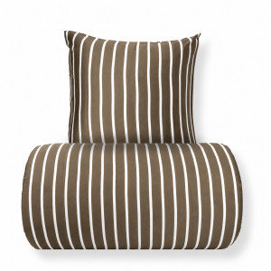Nature By Borg Bambu dubbelt sänglinne 200x200 cm - 100% bambu - beige randigt