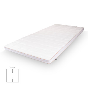 Borg Living H-split bäddmadrass - 180x200 cm 5 cm hög - NASA Memoryfoam - Ergonomisk bäddmadrass -