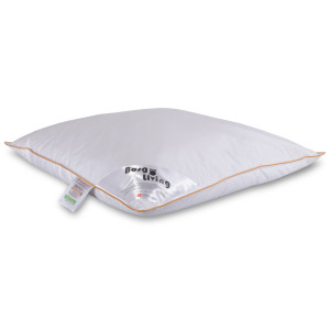 Borg Living Låg gåsduns huvudkudde - Huvudkudde med gåsdun - 60x63 cm - 3-kammars kudde -