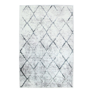 Nordstrand Home Matta 160x230 cm - Lös matta med halkfri baksida - Grå matta med stonewashed effekt - Mjuk matta från  Clara