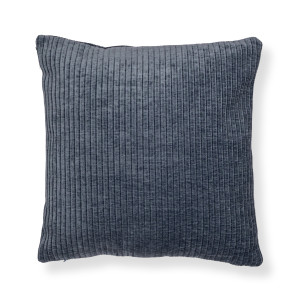 Borg Living Prydnadskudde 45x45 cm - Stövad blå soffkudde med sammetslook - Mjuk kudde till soffan -