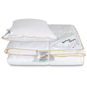 Borg Living Täcke- och kuddsset - Sommartäcke 150x210 cm + kudde med gåsdun - Sommargåsdunstäcke och kudde set -