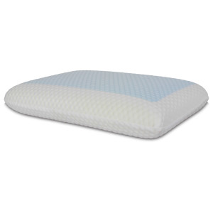 Zen Sleep Nackkudde med memoryskum - 60x40 cm - Kylande skumgel - Tryckavlastande huvudkudde