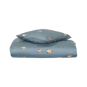 Nuuroo Junior sängkläder 100x140 cm - 100% ekologisk bomullssatin - Cirkusmotiv