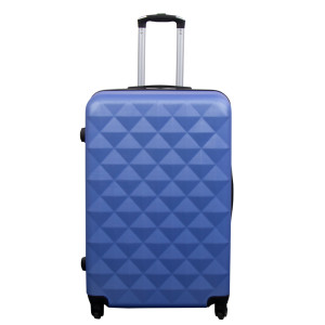 Borg Living Stor resväska - Diamant blå - Hardcase resväska - Billig smart resväska