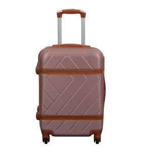 Borg Living Kabinväska - Hardcase lätt resväska - Storlek liten - Retro rosa