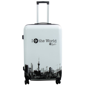 Borg Living Stor resväska - I Love The World hardcase resväska - Exklusiv resväska