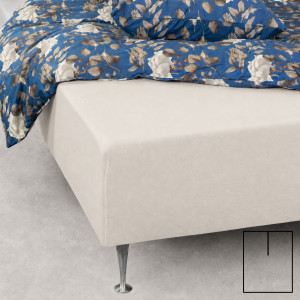 Nordstrand Home Splitlakan - U-Split - 160x200 cm - Off white - 100% bomull jersey-lakan - Formsydda lakan för höj- och sänkbara sängar