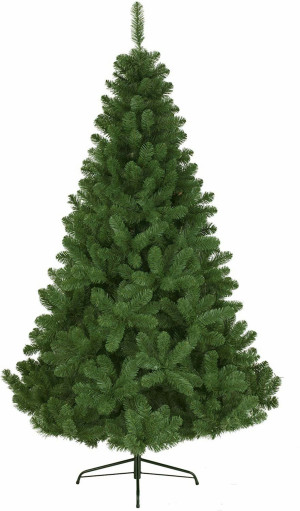 HOME-TEX Konstgjord julgran - Höjd 150 cm - Stor, grön och fyllig - På fot