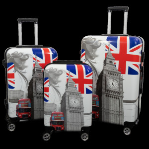 Borg Living Resväska - Resväska med motiv - City Of London - Hardcase lättviktig resväska