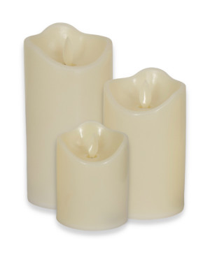 HOME-TEX LED blockljus - 3 st. i förpackning - Med rörliga lågor