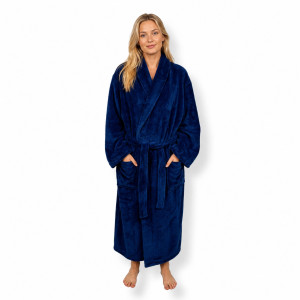 Nordstrand Home Morgonrock str. XXL/XXXL - Mjuk fleece - Blå