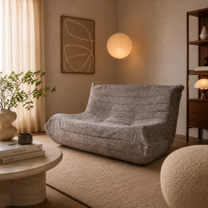 Nordstrand Home Loungesoffa - Golvsoffa - Grå