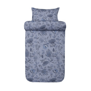 Høie Of Scandinavia Dubbelpåslakanset 200x220 cm - 100% bomullssatin -  - Mille Denim Blå