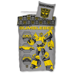 Licens Transformers Sängkläder 150x210 cm - Bumblebee - Täcke i 100% bomull