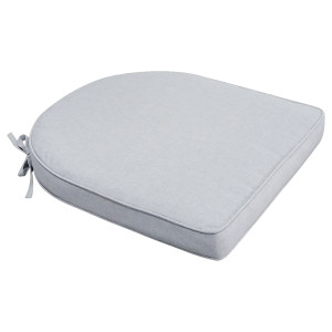 Nordstrand Home Sittdyna till trädgårdsstol - 48x49 cm - 6 cm tjock - Grå trädgårdsdyna -