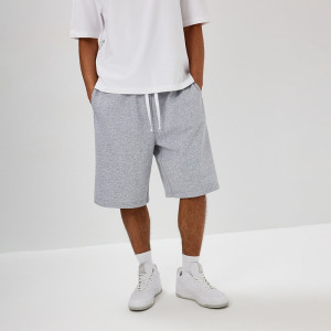 Dresowe szorty typu jorts szare - House - szary - 090JW-85M