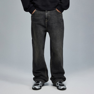Czarne jeansy baggy loose fit - House - czarny - 109LB-99J