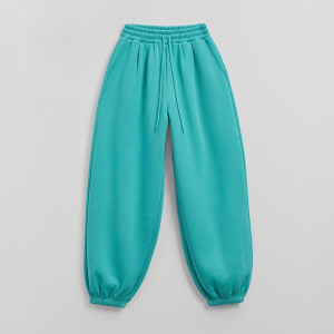Czarne spodnie dresowe basic o kroju jogger - House - turkusowy - 385KS-66X