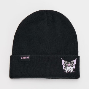 Czarna czapka beanie z haftem Kuromi - House - czarny - 722DL-99X