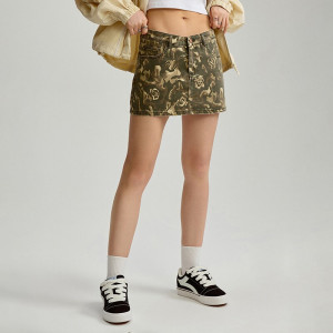 Spódnico-spodenki we wzór camo - House - wielobarwny - 776DW-MLC