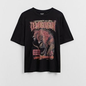 Czarna koszulka UNISEX z nadrukiem Dungeons & Dragons - House - czarny - 777KS-99X