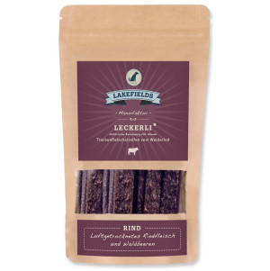 Lakefields® Streifenleckerli - Trockenfleisch Rind - 150g